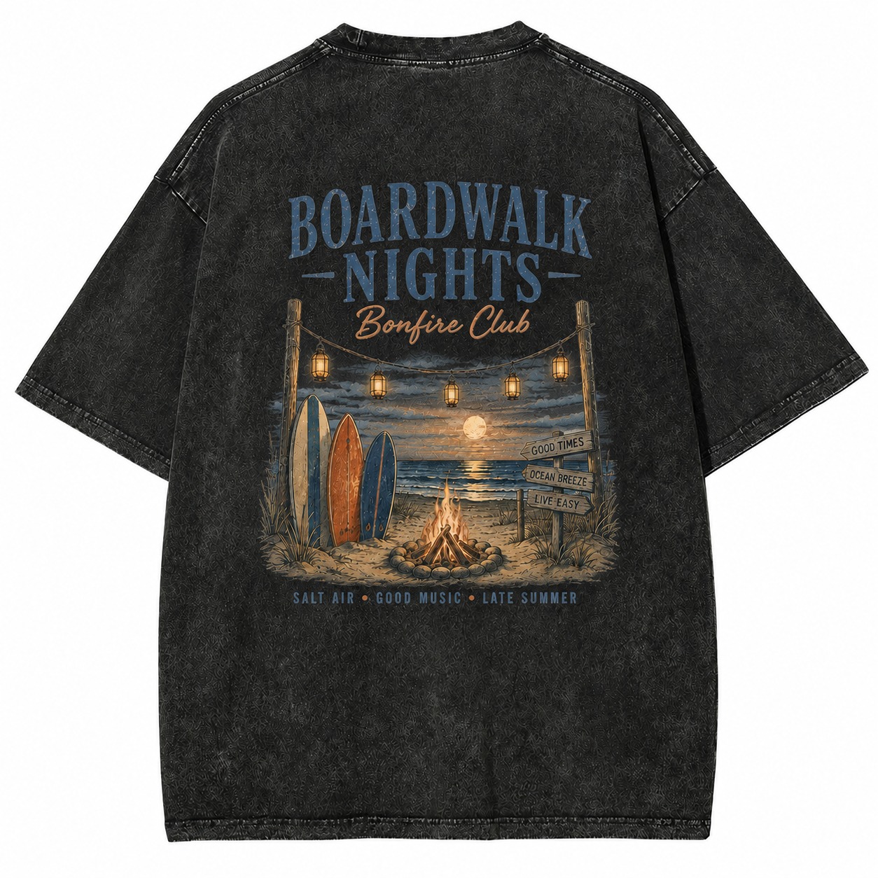 Boardwalk Nights Bonfire Tee