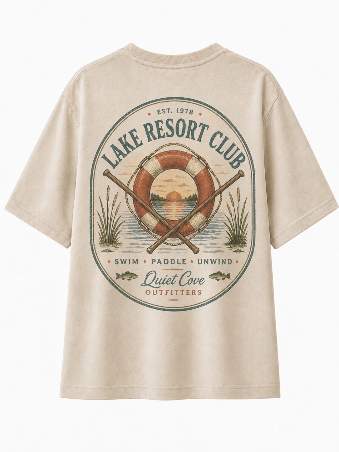 Lake Resort Club V-Neck Tee