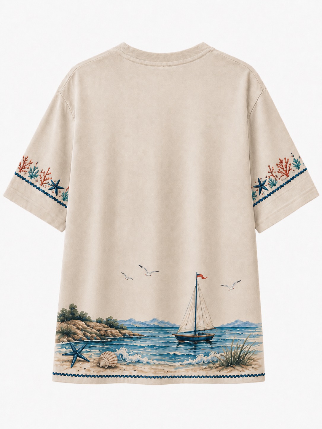 Lighthouse Vacation V-Neck Tee