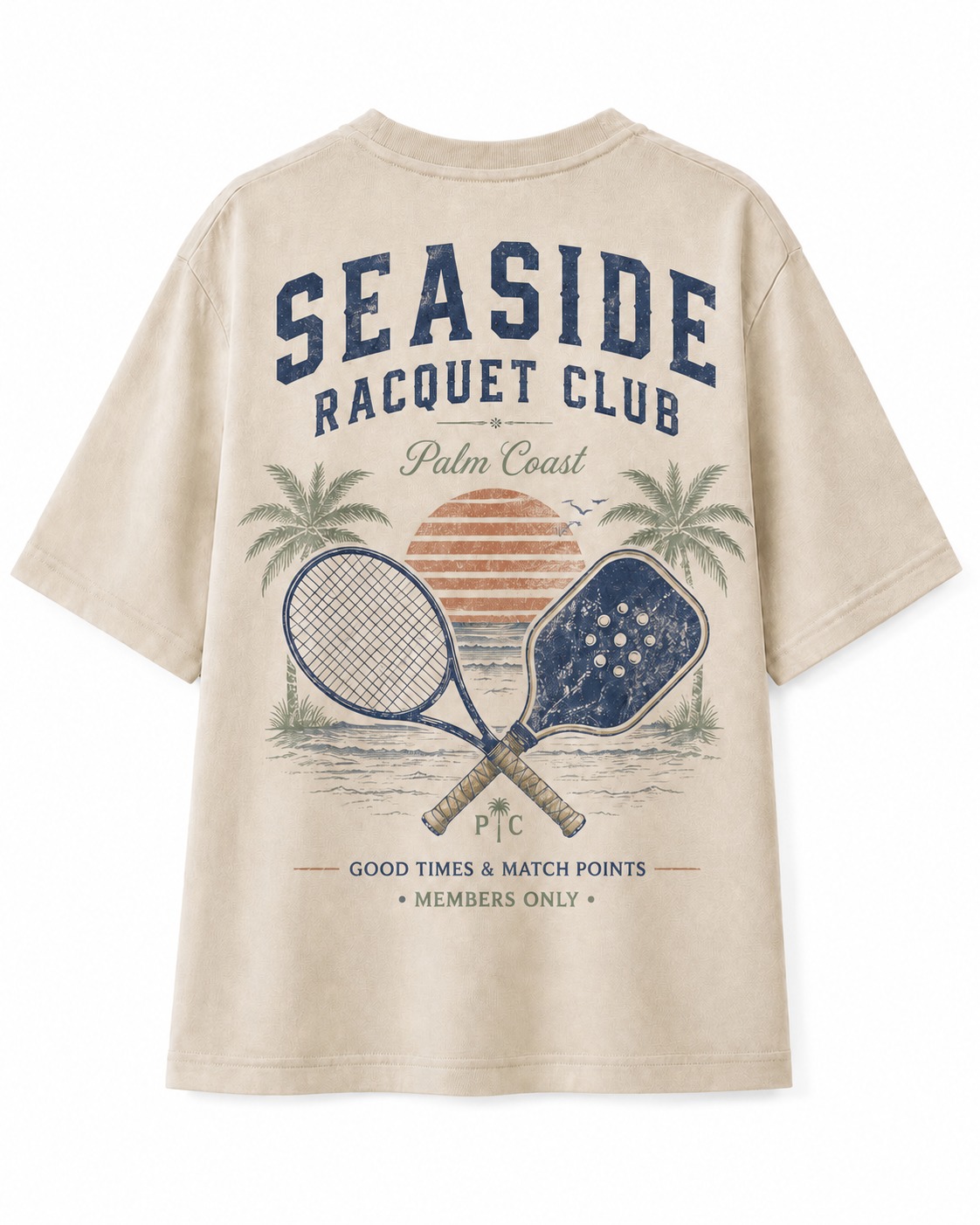 Seaside Racquet Club V-Neck Tee