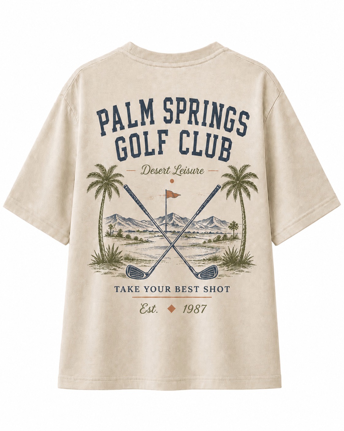 Palm Springs Golf V-Neck Tee