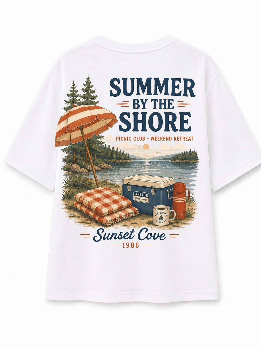 Summer By The Shore V-Neck Tee