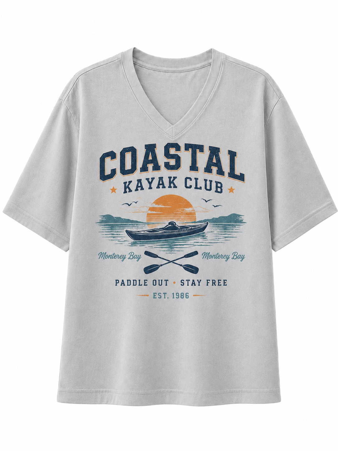 Coastal Kayak Club V-Neck Tee