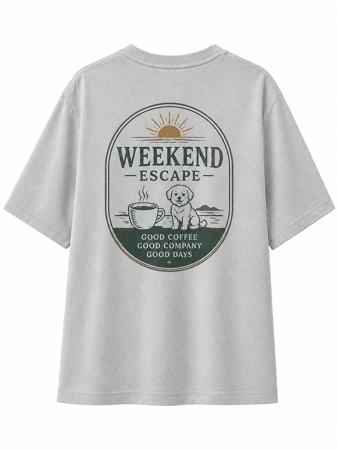 Weekend Escape Coffee & Dog Graphic Tee