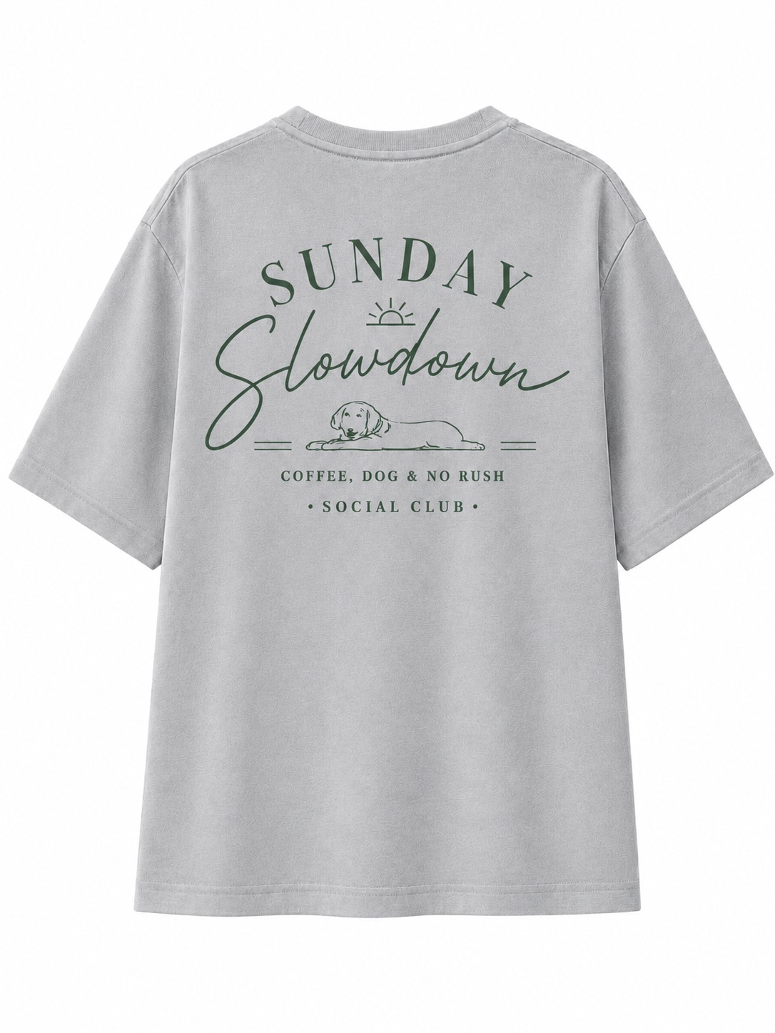 Sunday Slowdown Dog Coffee Graphic Tee