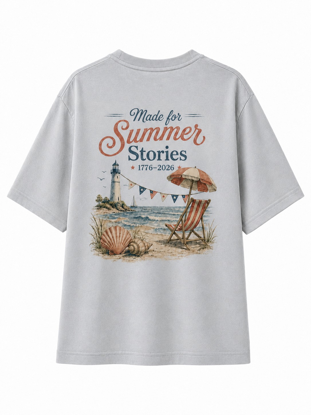 Summer Stories Lighthouse Beach Graphic Tee