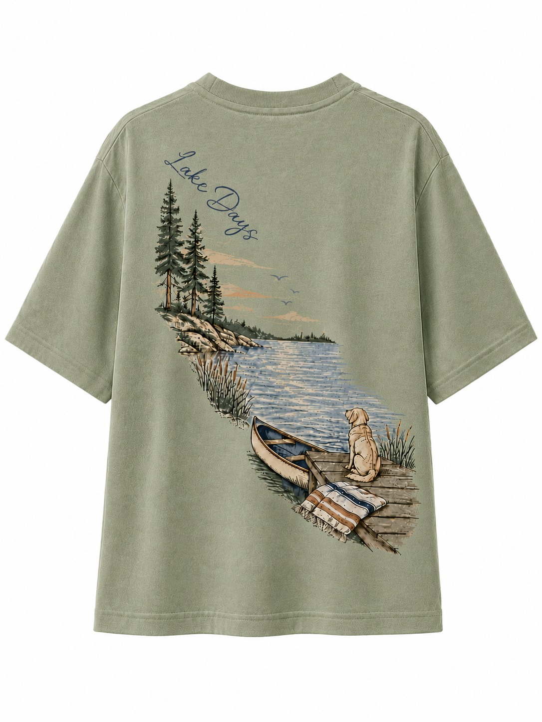 Lake Days V-Neck Graphic Tee
