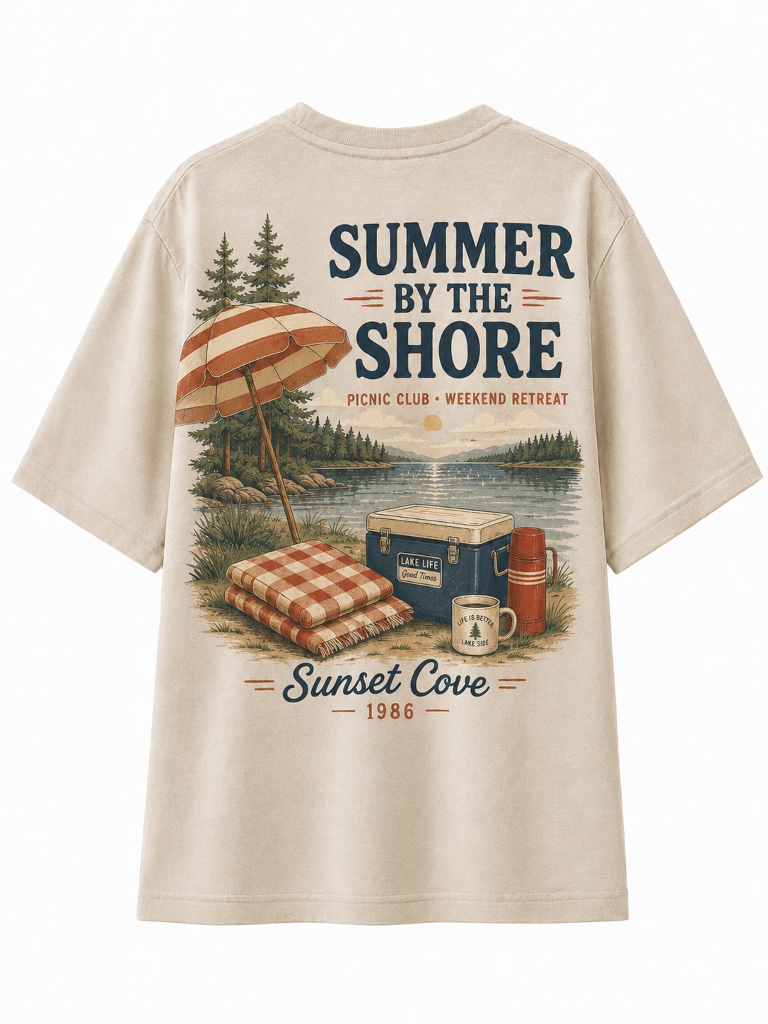 Summer By The Shore V-Neck Tee
