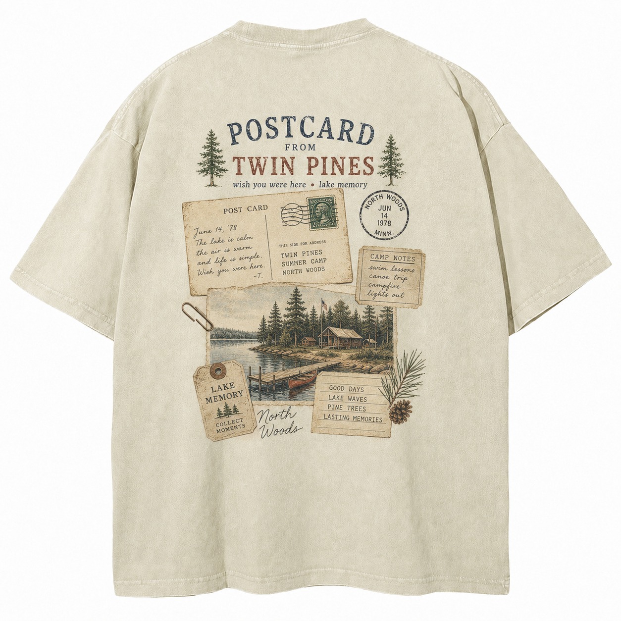 Postcard From Twin Pines Tee