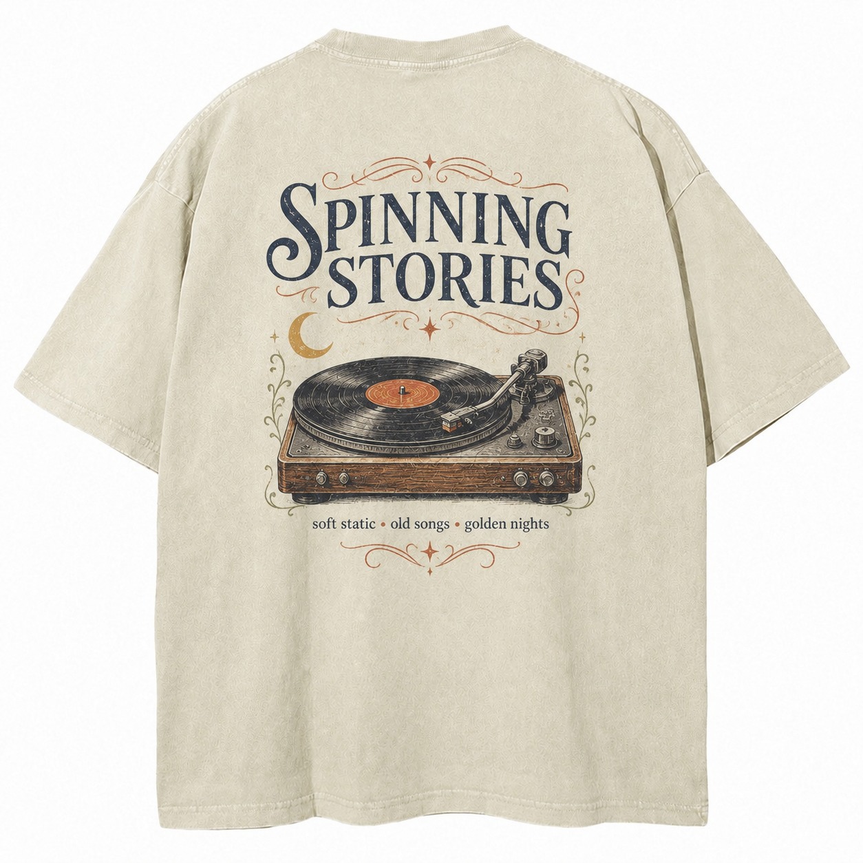 Spinning Stories Vinyl Graphic Washed Tee