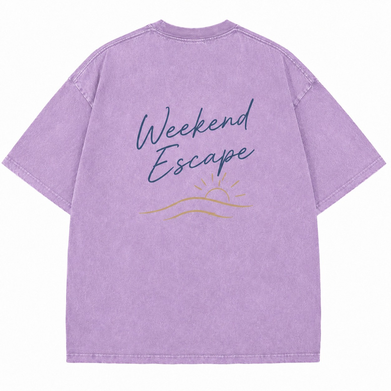 Weekend Escape Minimal Graphic Washed Tee
