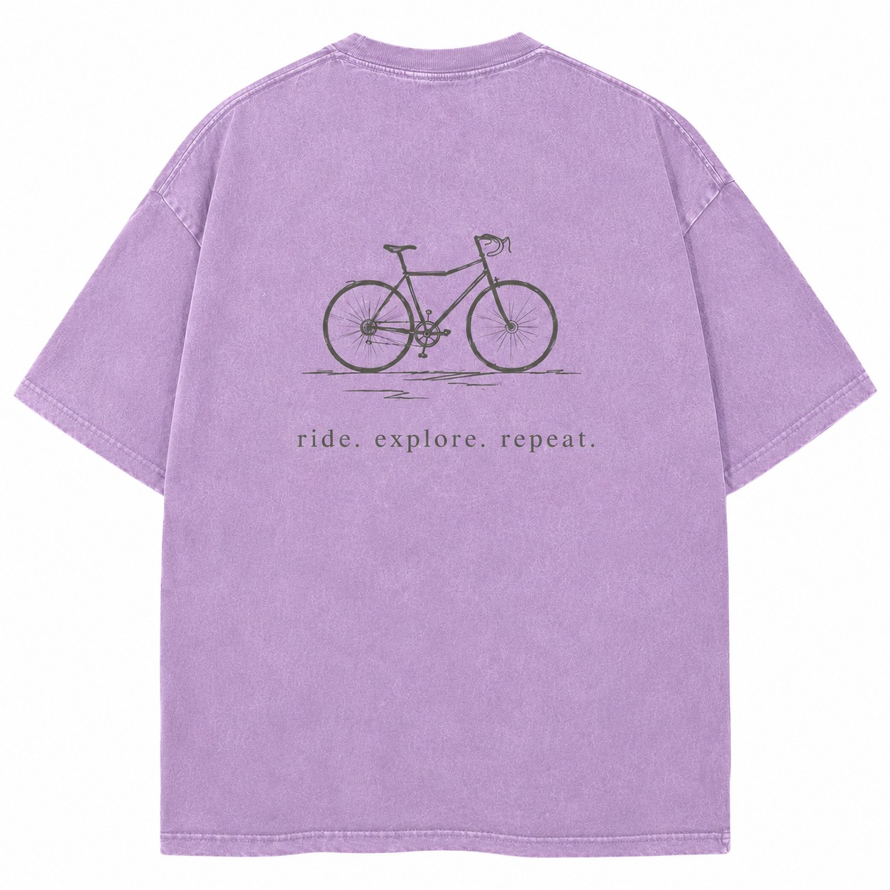 Ride Explore Repeat Bicycle Graphic Washed Tee