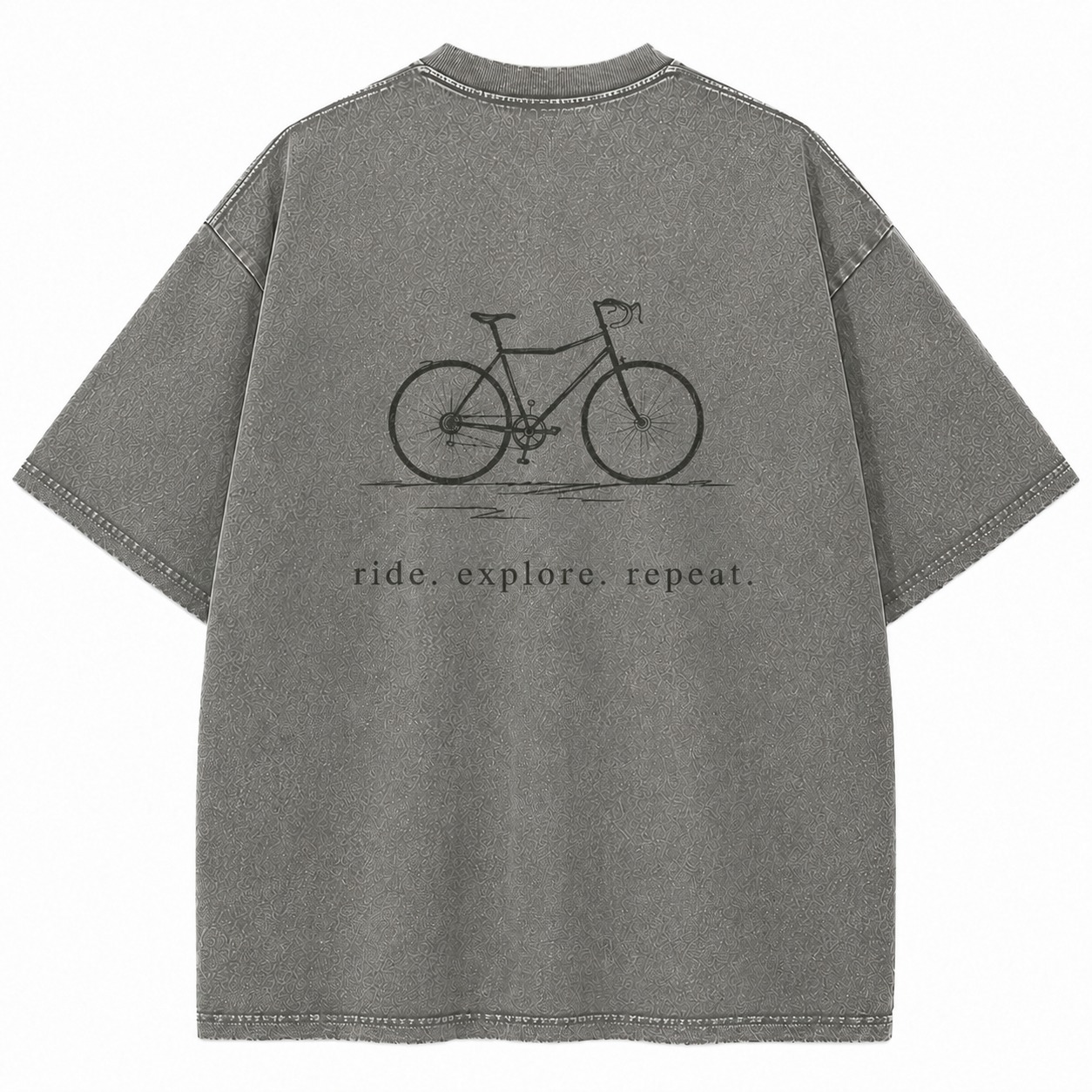 Ride Explore Repeat Bicycle Graphic Washed Tee