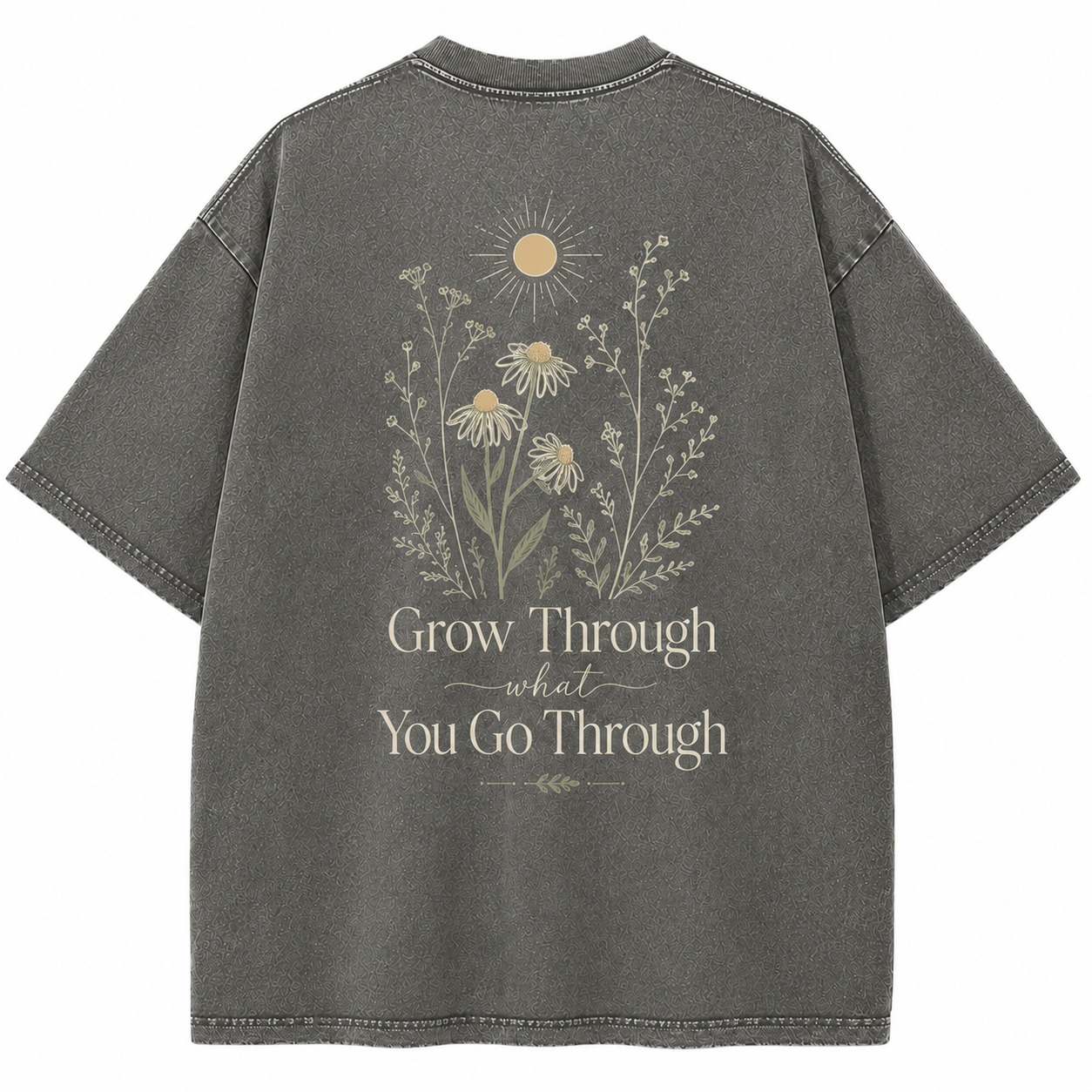 Grow Through What You Go Through Washed Tee