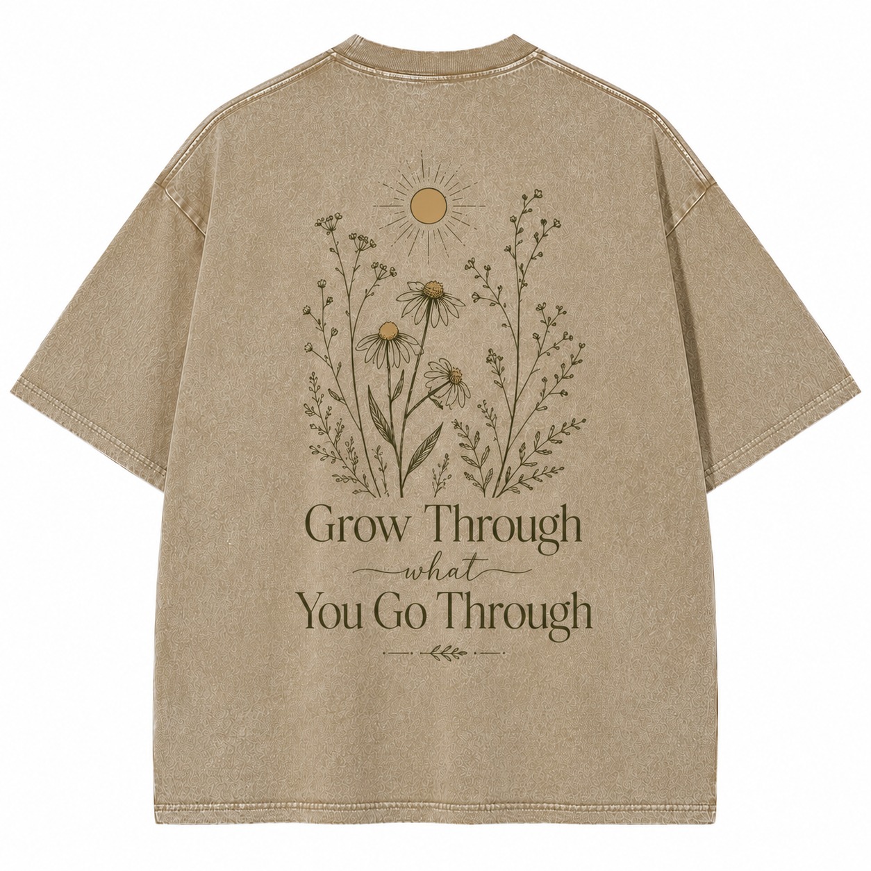 Grow Through What You Go Through Washed Tee