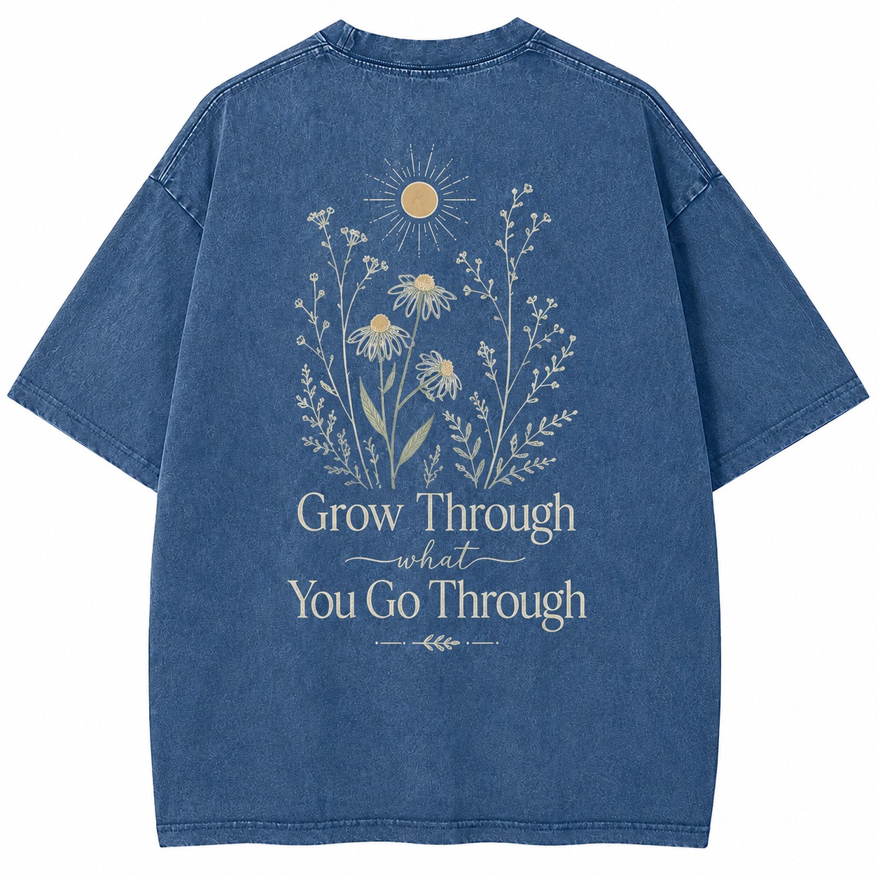 Grow Through What You Go Through Washed Tee