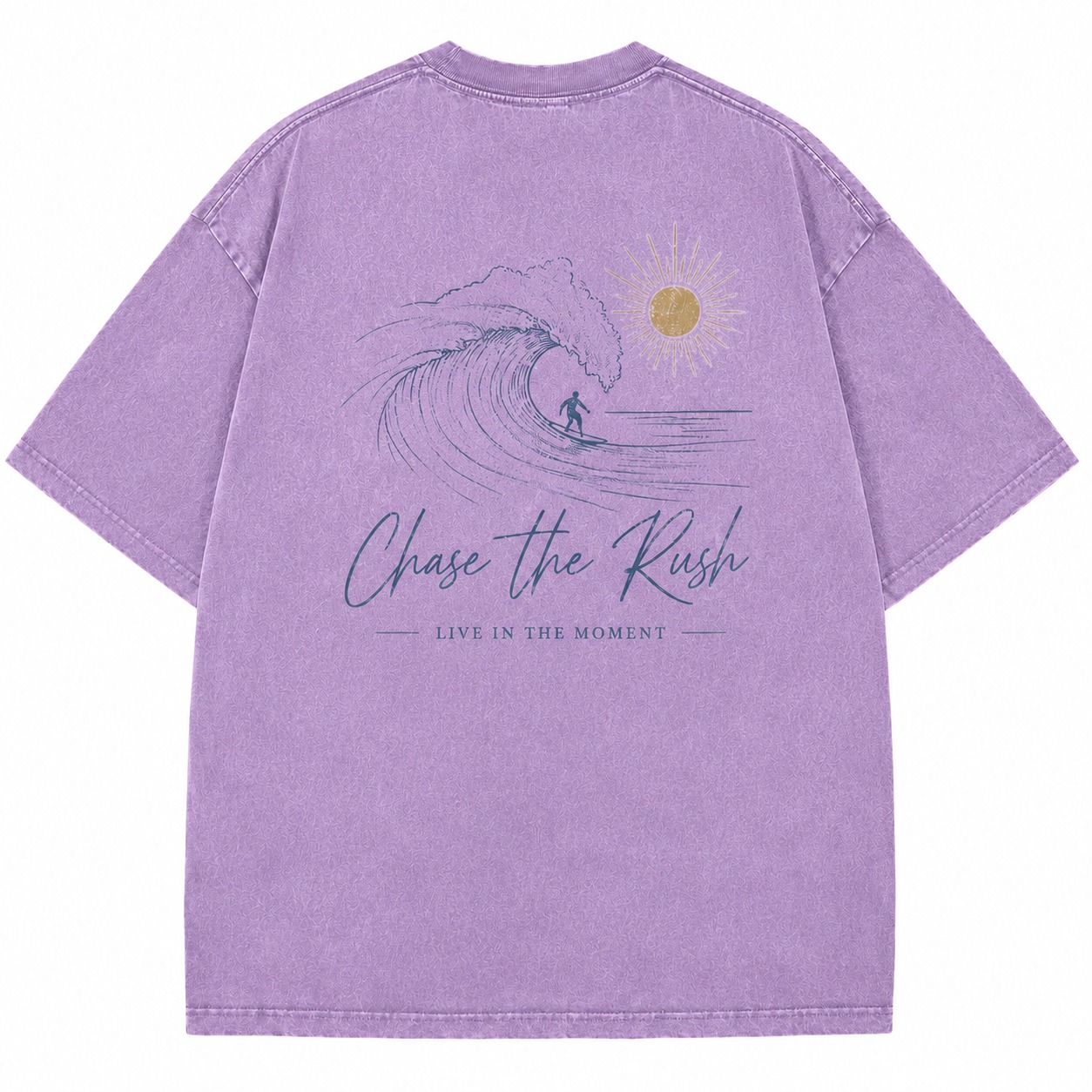 Chase The Rush Surf Graphic Washed Tee