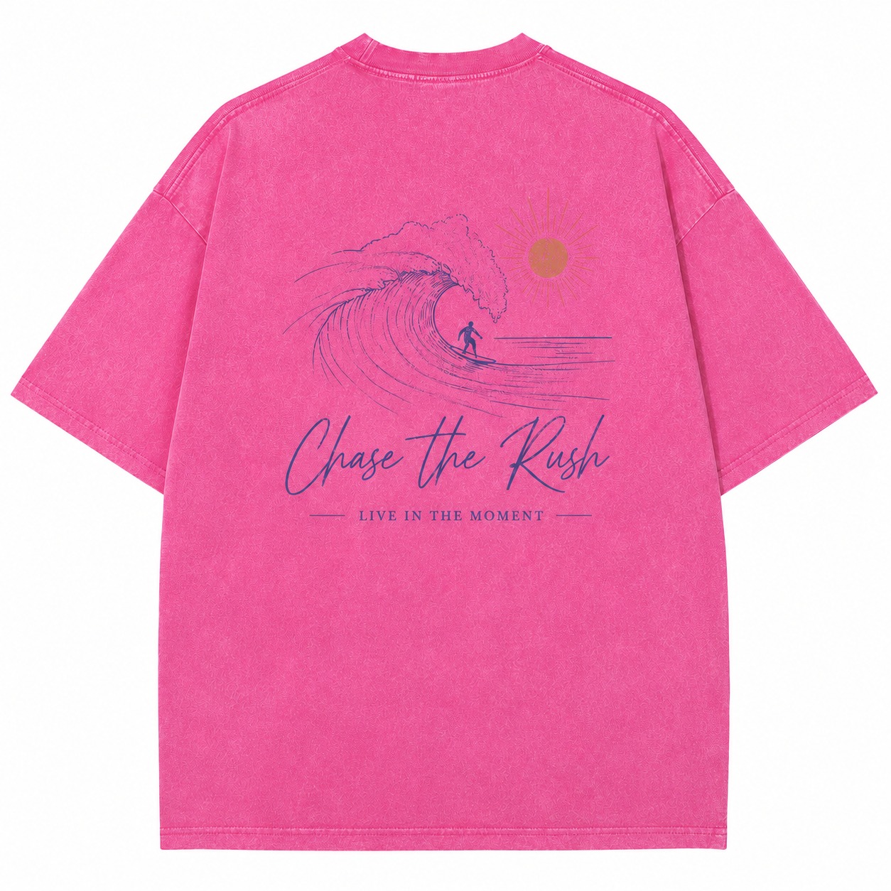 Chase The Rush Surf Graphic Washed Tee