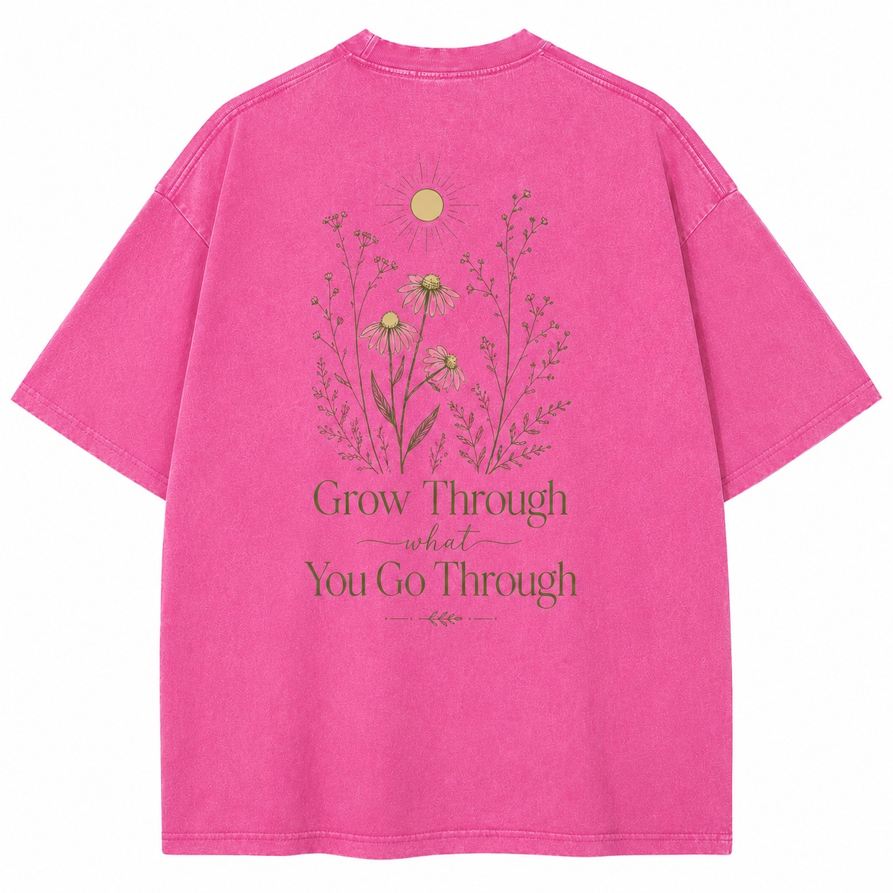 Grow Through What You Go Through Washed Tee