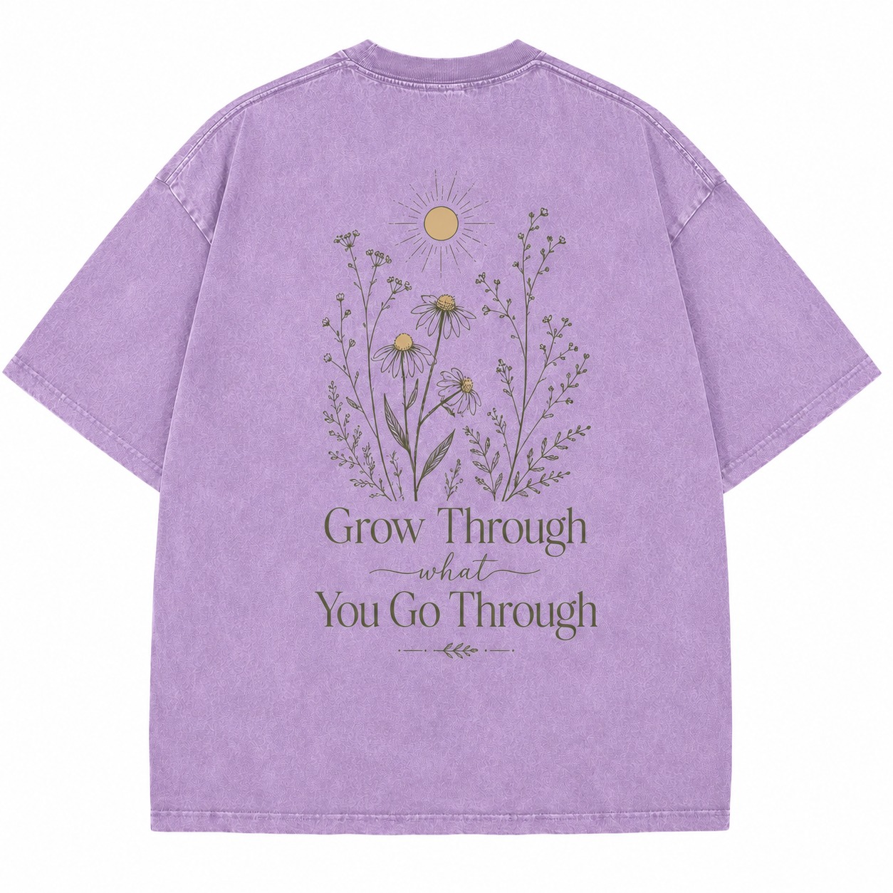 Grow Through What You Go Through Washed Tee
