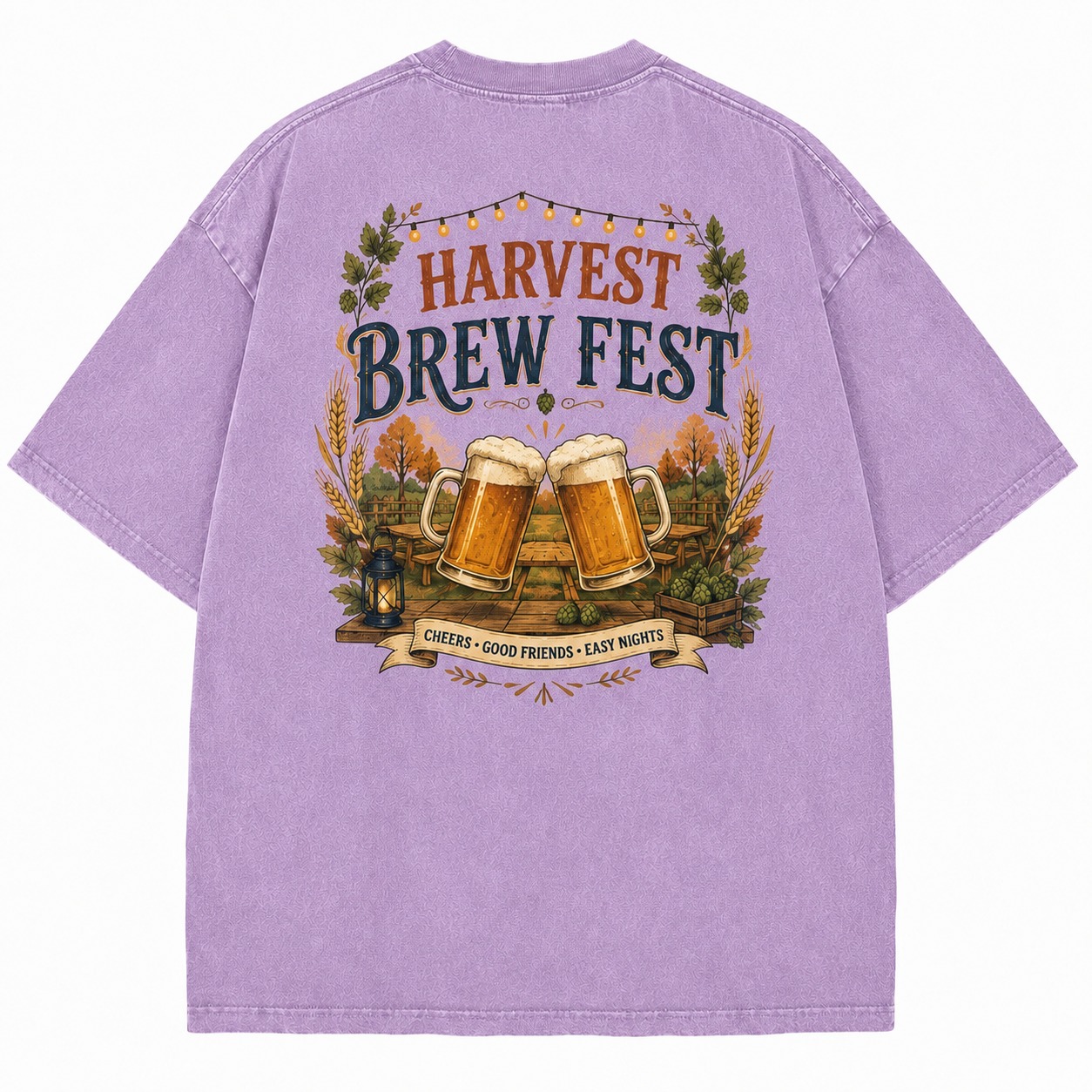 Harvest Brew Fest Graphic Washed Tee