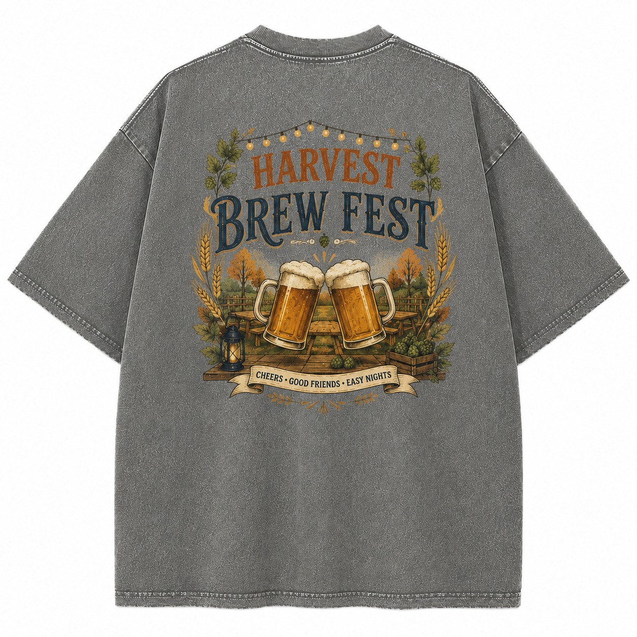 Harvest Brew Fest Graphic Washed Tee