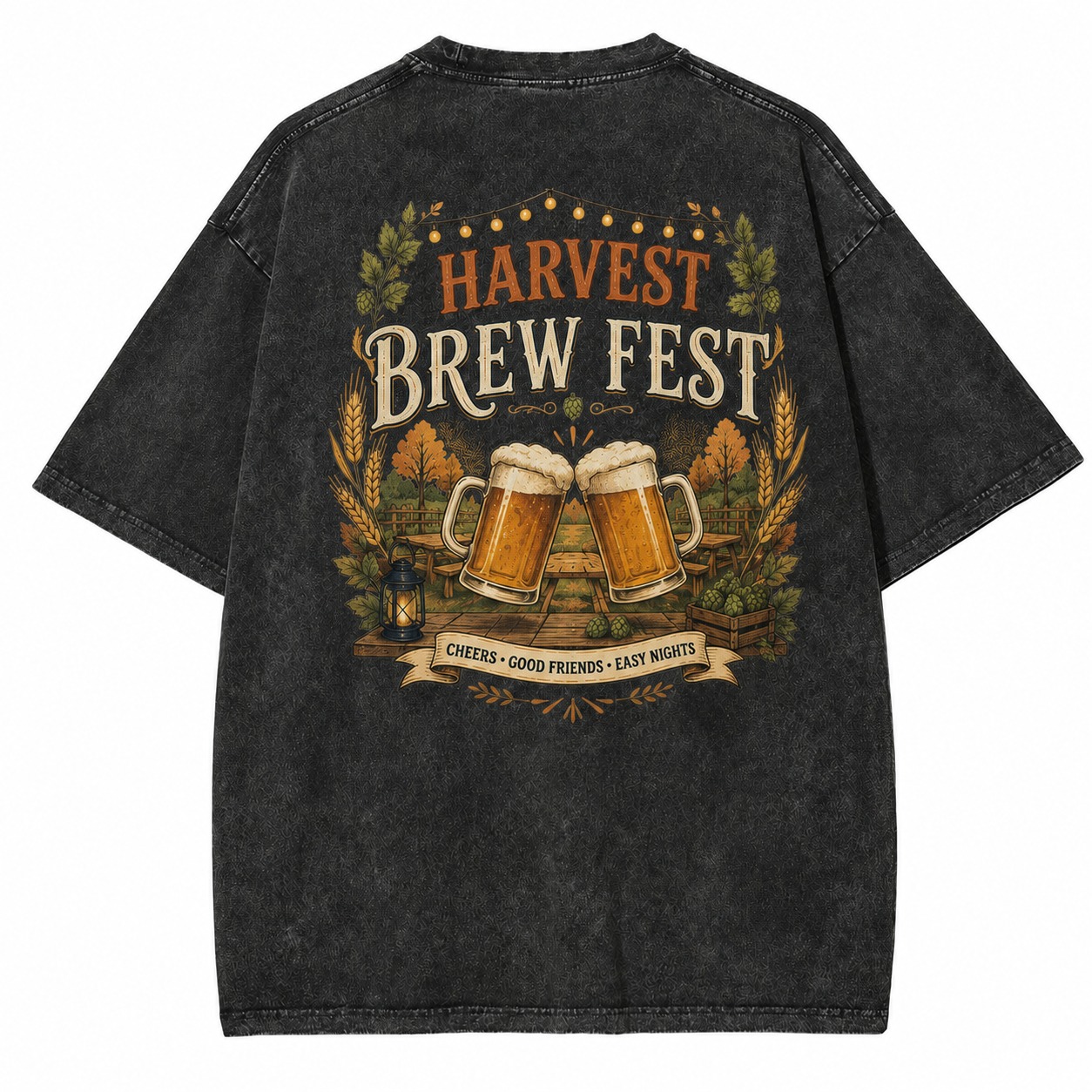 Harvest Brew Fest Graphic Washed Tee
