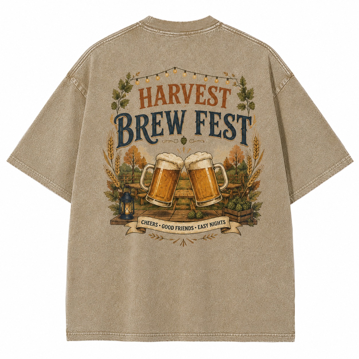 Harvest Brew Fest Graphic Washed Tee