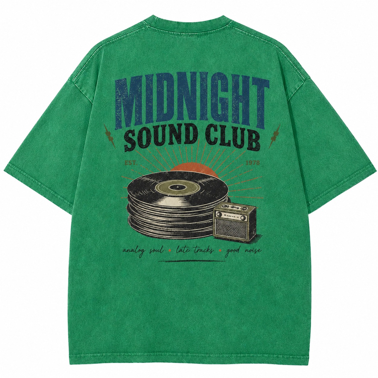 Midnight Sound Club Graphic Washed Tee