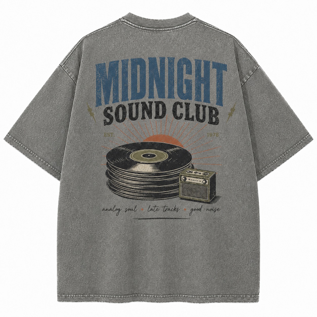 Midnight Sound Club Graphic Washed Tee