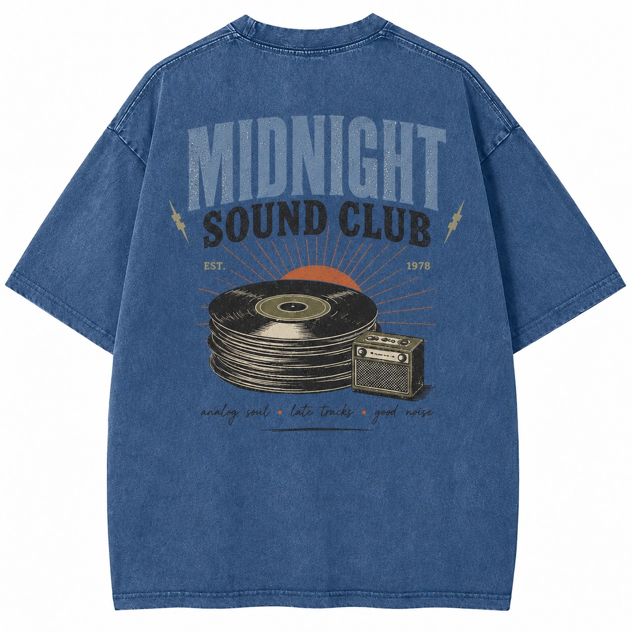 Midnight Sound Club Graphic Washed Tee