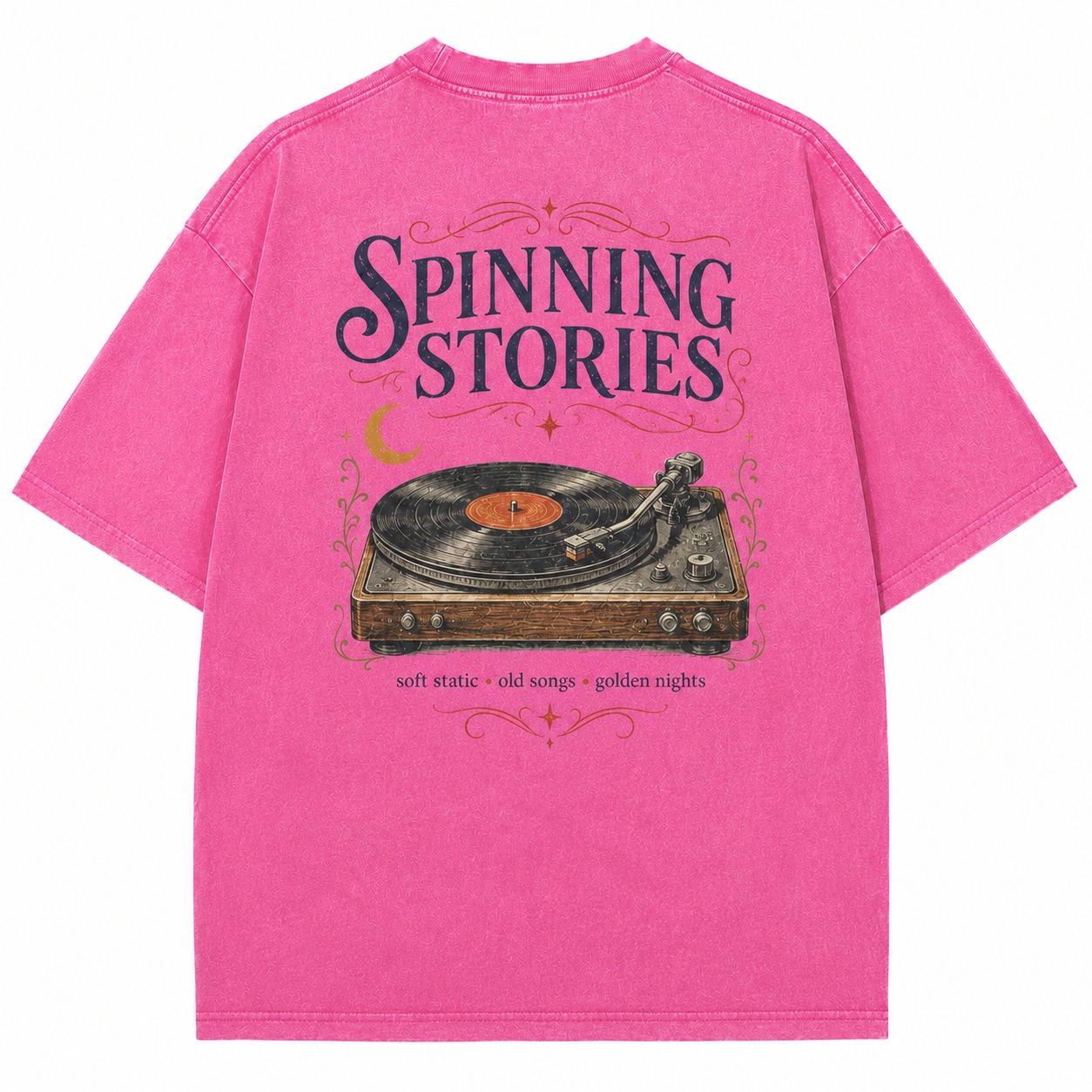 Spinning Stories Vinyl Graphic Washed Tee