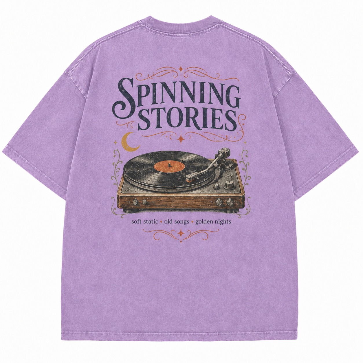 Spinning Stories Vinyl Graphic Washed Tee