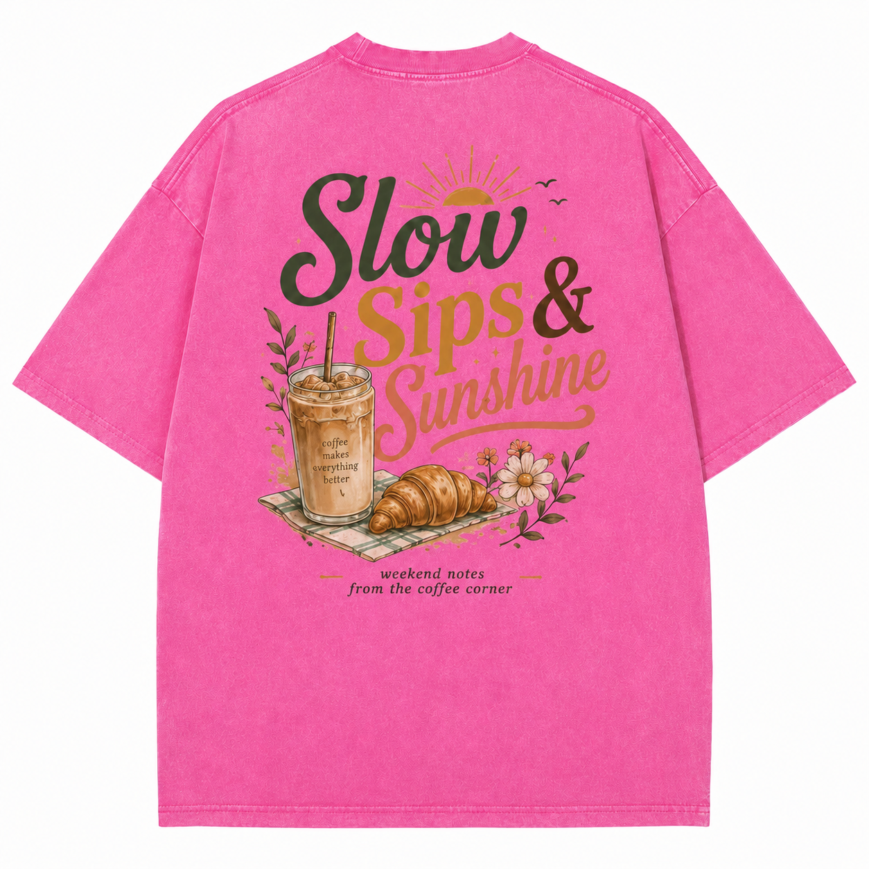 Slow Sips Sunshine Coffee Tee