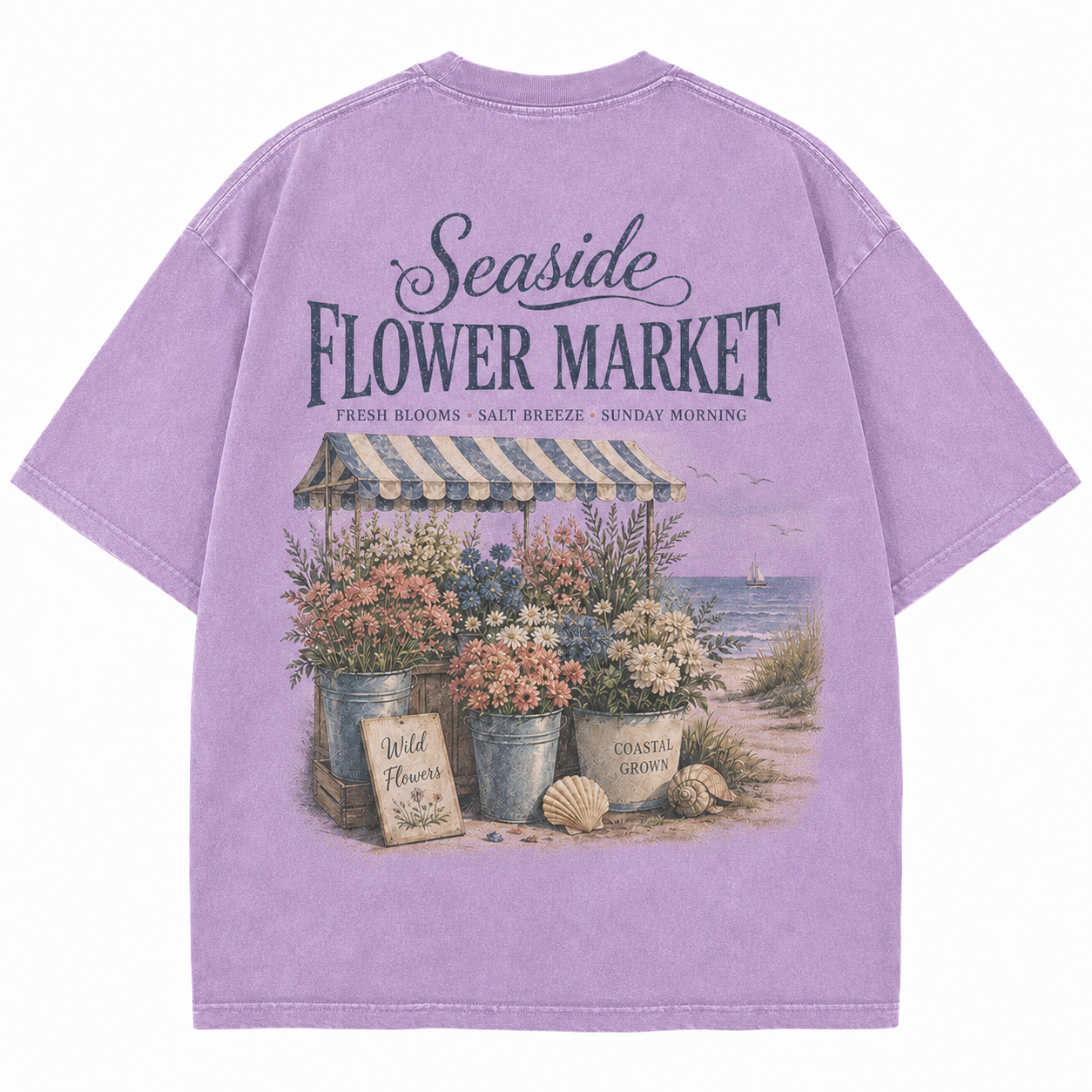 Seaside Flower Market Tee