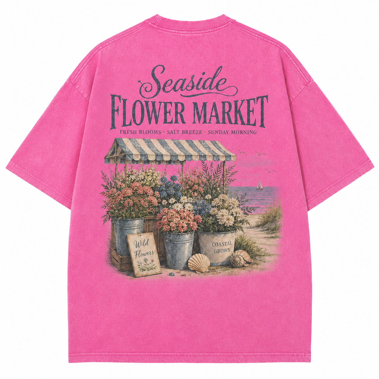 Seaside Flower Market Tee
