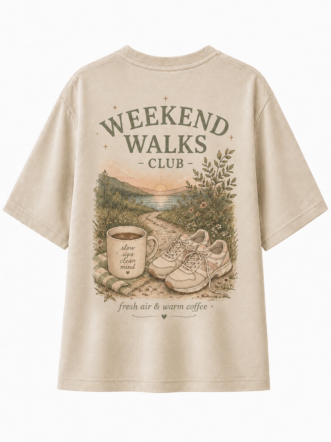 Weekend Walks Club V-Neck Tee
