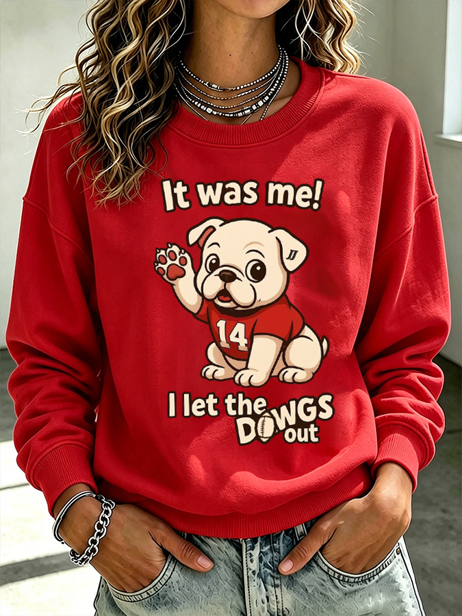Women's Football Printed Sweatshirt