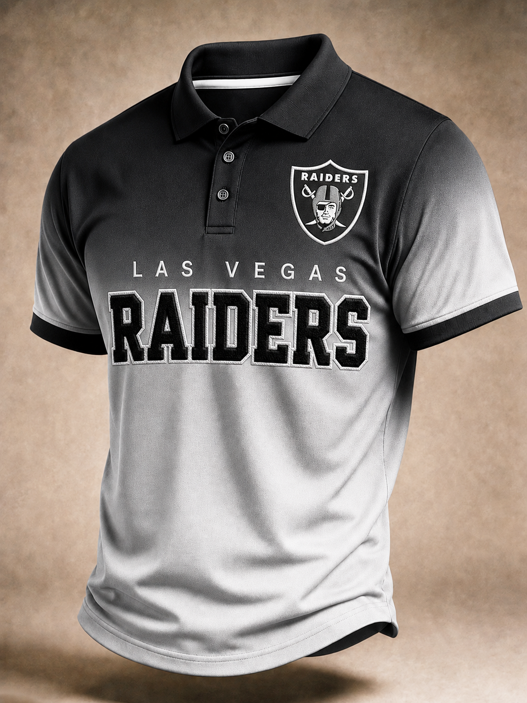 Men's Football Printed Short-Sleeve Polo Shirt