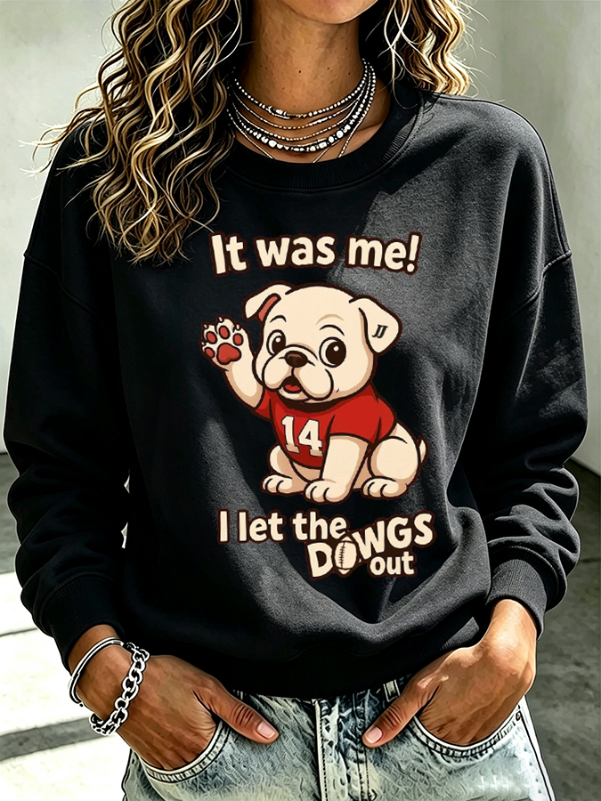 Women's Football Printed Sweatshirt
