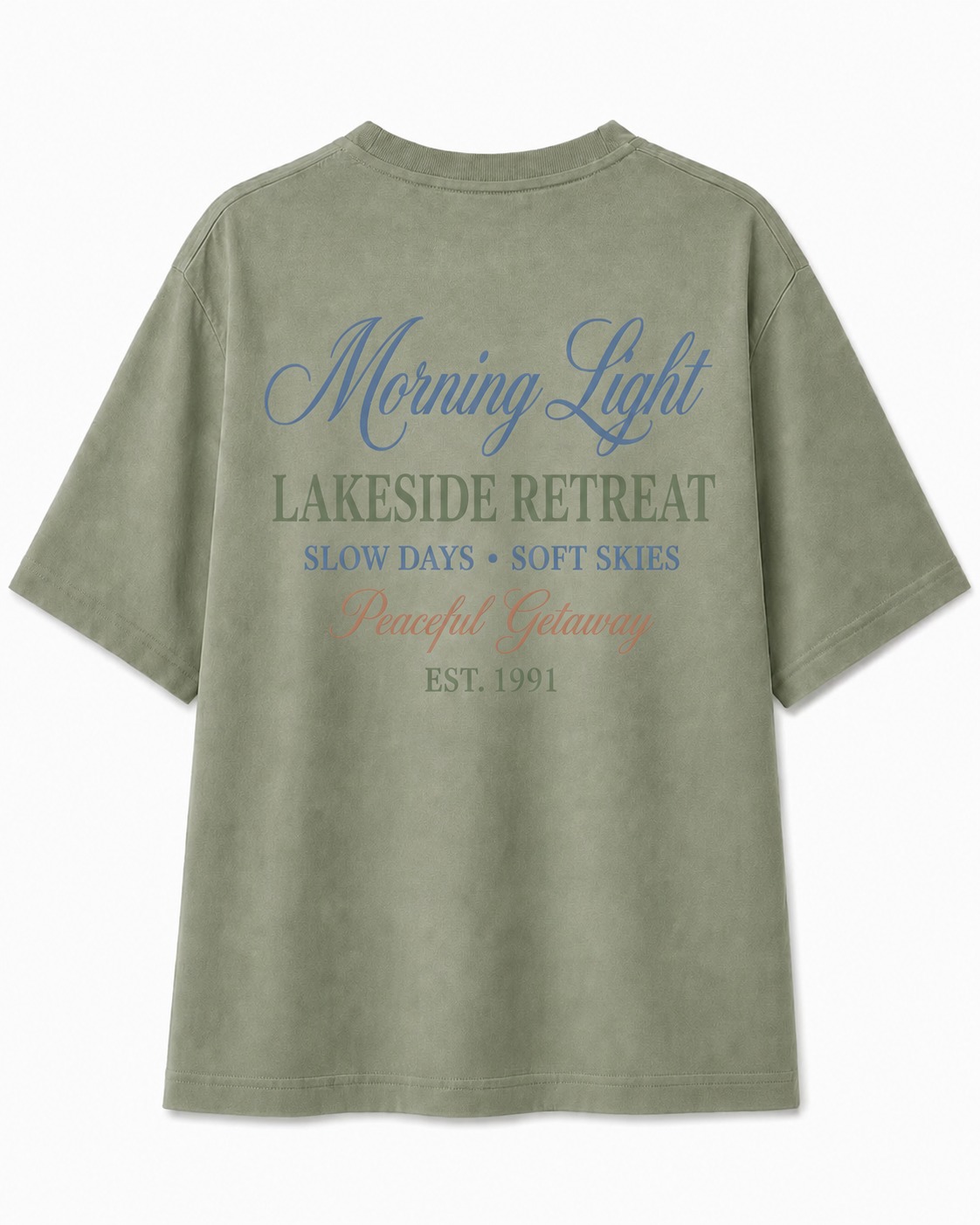 Quiet Water Evenings V-Neck Tee