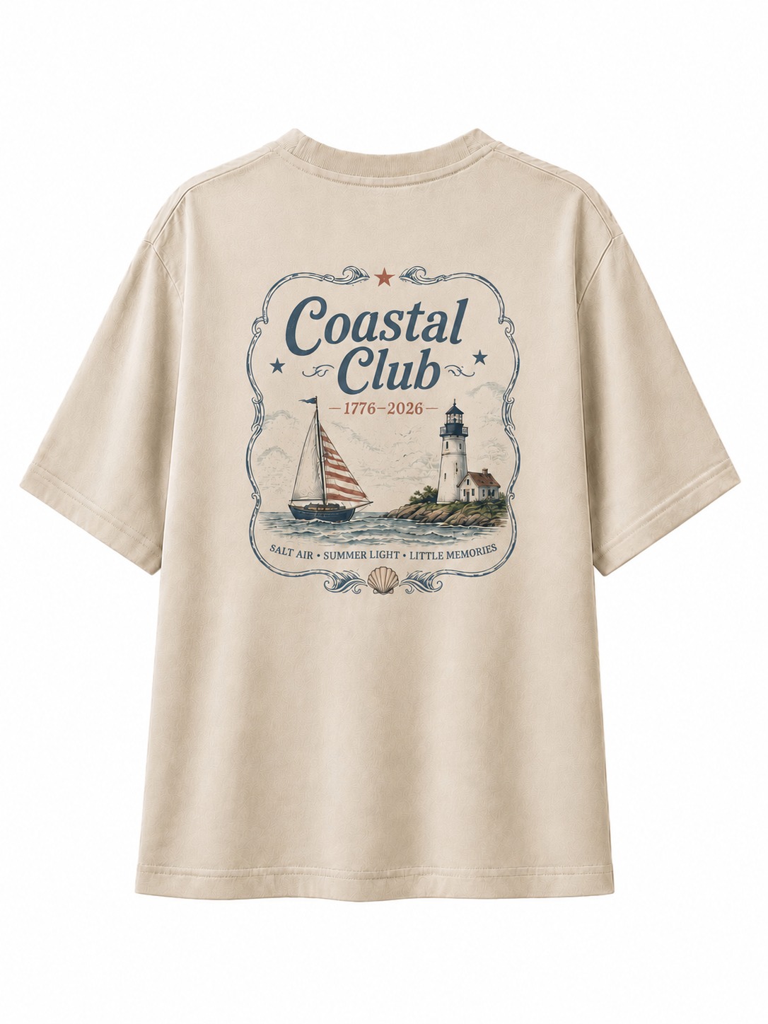 Coastal Club Lighthouse V-Neck Tee