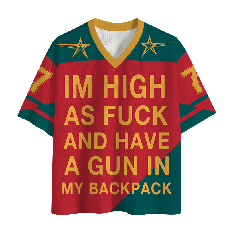 Im High Red Mesh Jersey