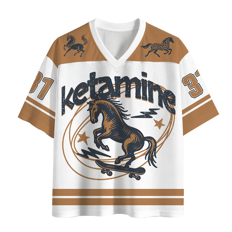 Ketamine Horse Funny Mesh Jersey