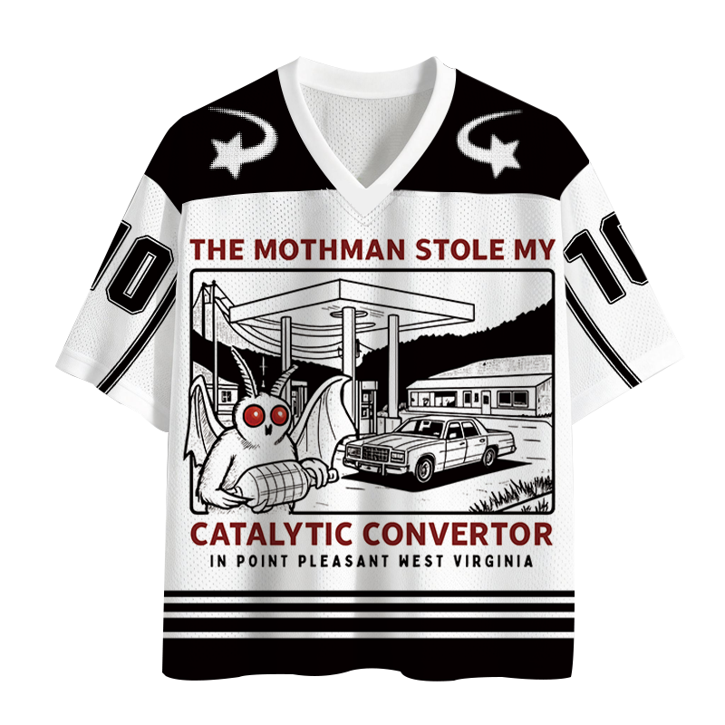 The Mothman Stole My Catalytic Converter Mesh Jersey