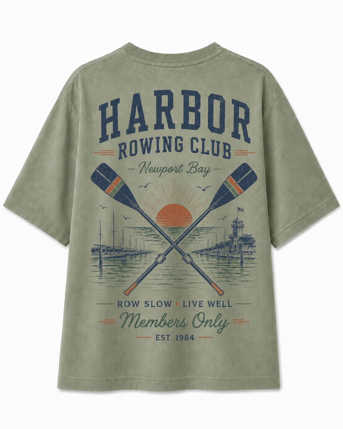Harbor Rowing Club V-Neck Tee