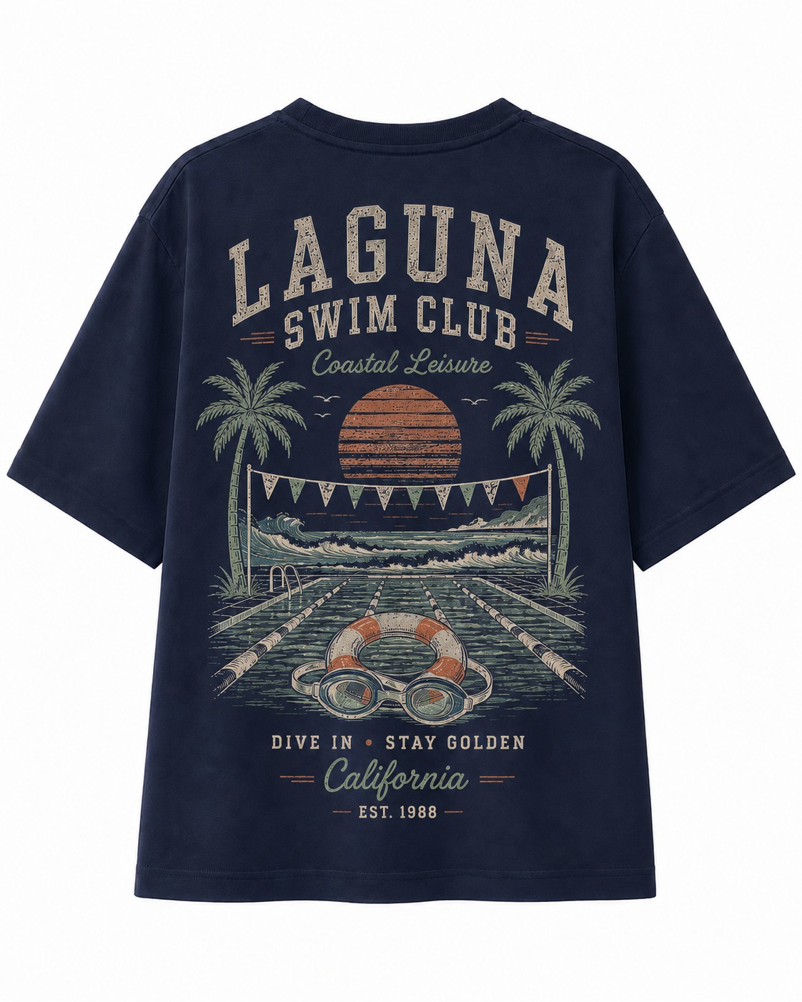 Laguna Swim Club V-Neck Tee