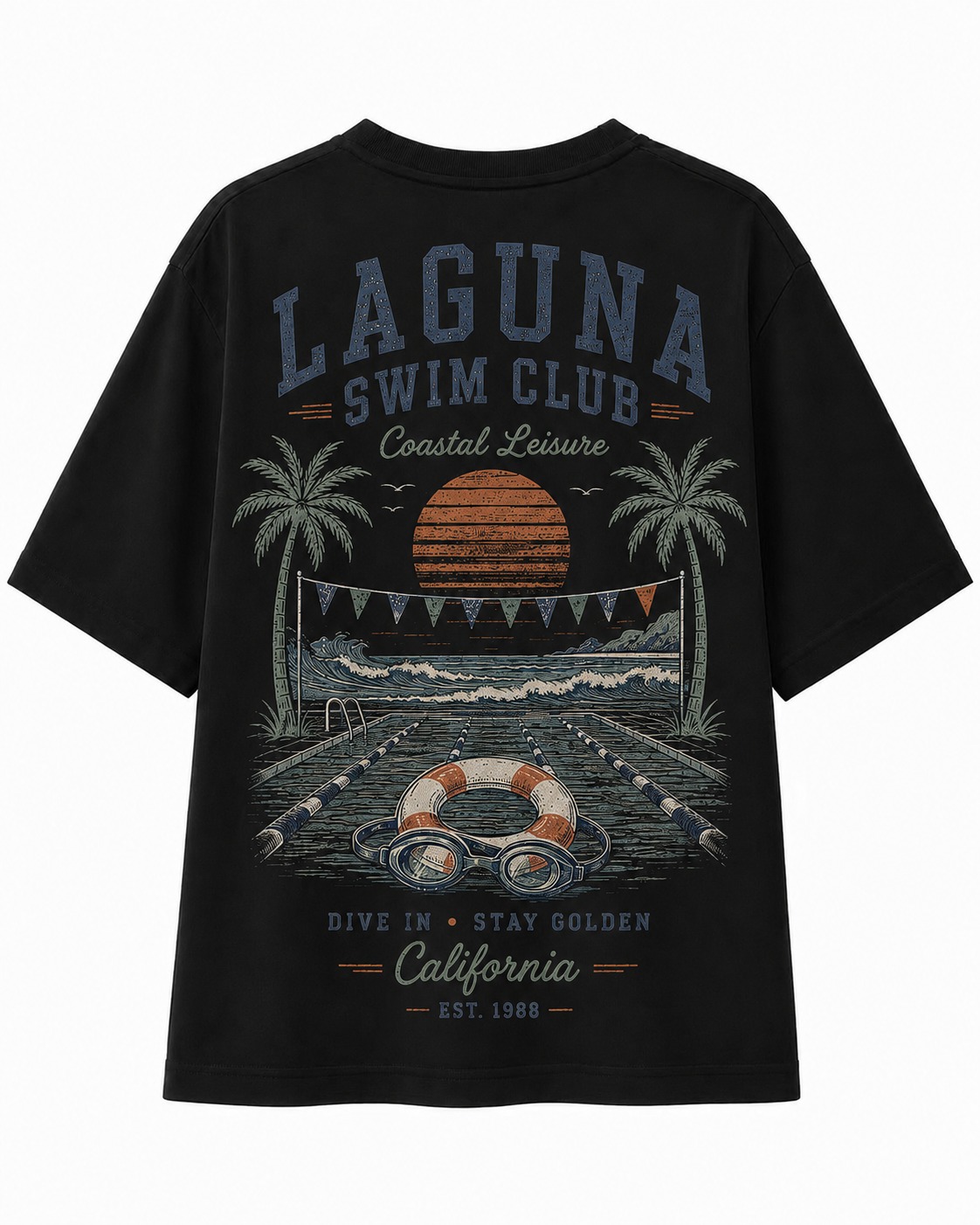 Laguna Swim Club V-Neck Tee