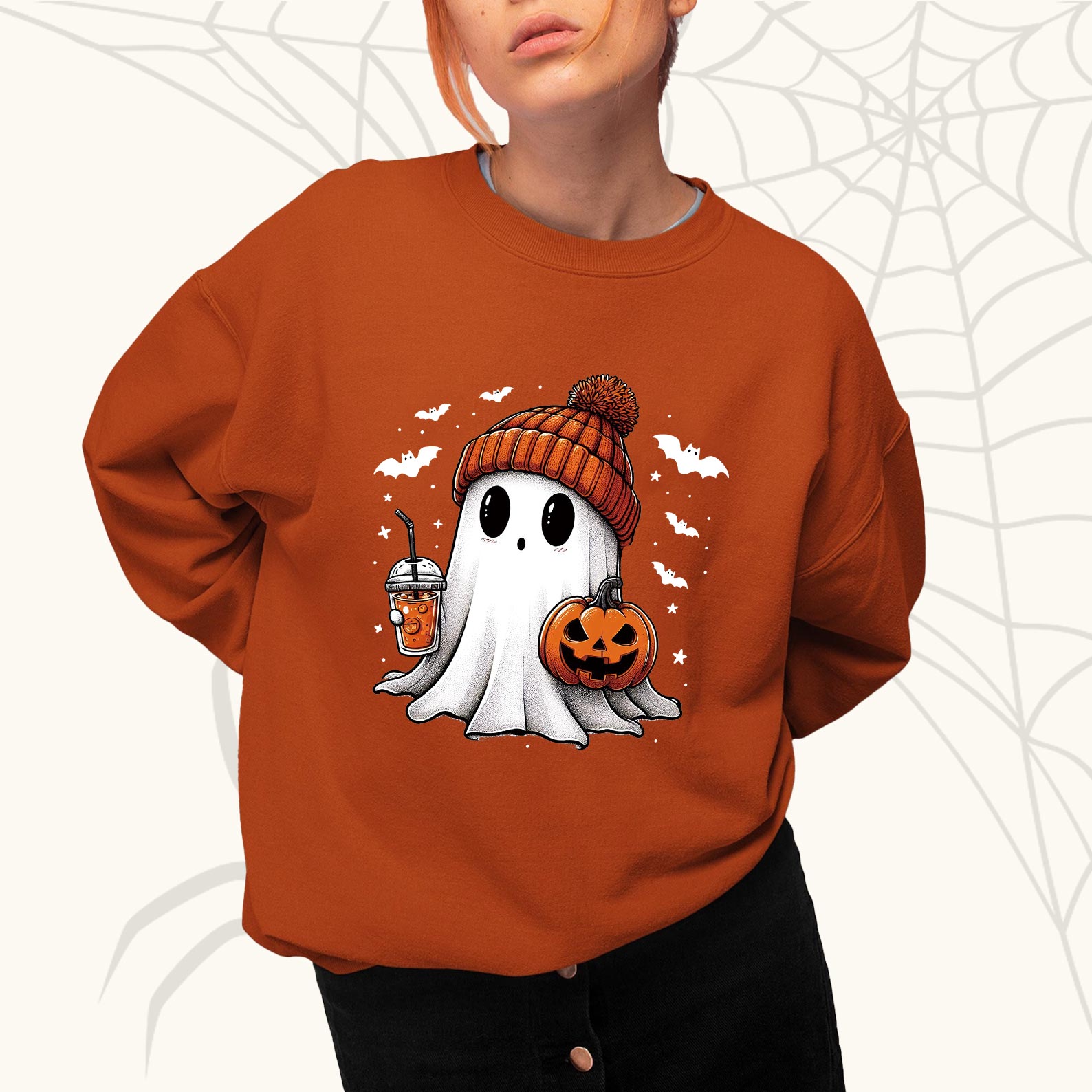 Ghost Drinking Halloween Shirt