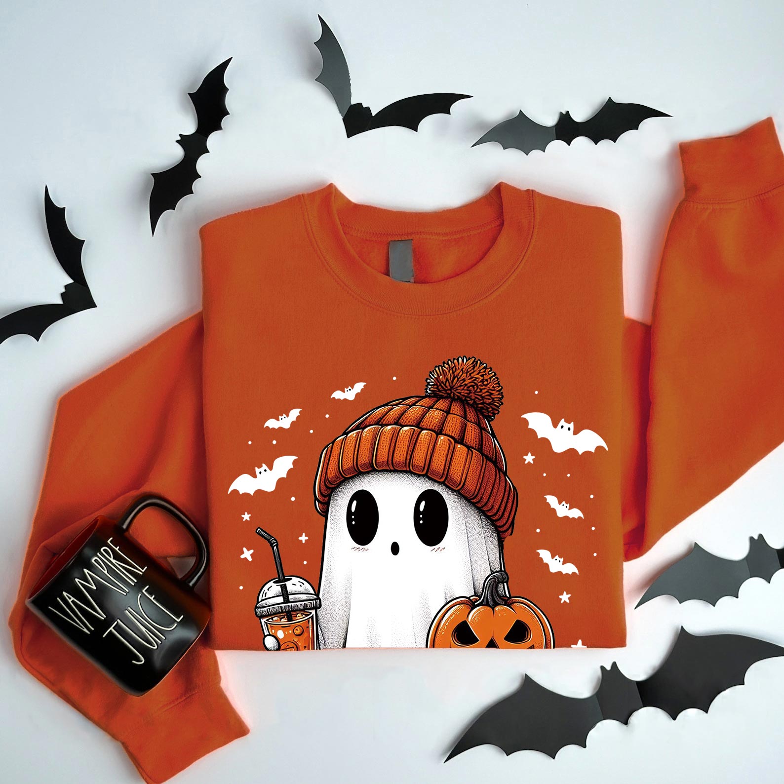 Ghost Drinking Halloween Shirt